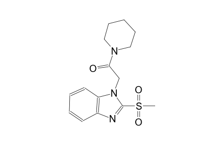 methyl 1-[2-oxo-2-(1-piperidinyl)ethyl]-1H-benzimidazol-2-yl sulfone