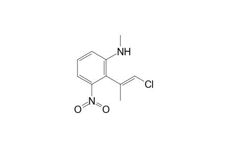 2-[2-(1-Chloropropenyl)]-N-methyl-3-nitroaniline