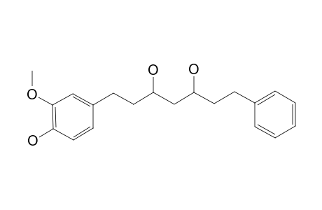 1-(4-Hydroxy-3-methoxyphenyl)-7-phenyl-3,5-heptanediol