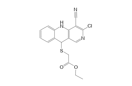 ethyl [(3-chloro-4-cyano-5,10-dihydrobenzo[b][1,6]naphthyridin-10-yl)sulfanyl]acetate