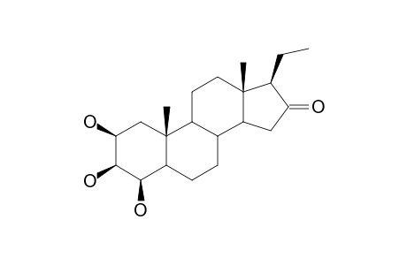 2-BETA,3-BETA,4-BETA-TRIHYDROXYPREGNAN-16-ONE