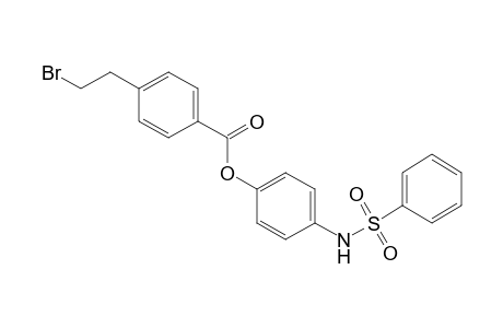 Benzoic acid, 4-(2-bromoethyl)-, 4-[(phenylsulfonyl)amino]phenyl ester