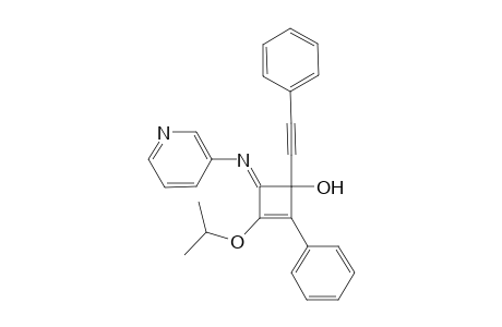 3-Isopropoxy-2-phenyl-1-phenylethynyl-4-(3-pyridyl)iminocyclobut-2-en-1-ol