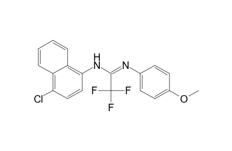 N-(4-Chloro-1-naphthyl)-N'-(4-methoxyphenyl)-2,2,2-trifluoroethanimidamide