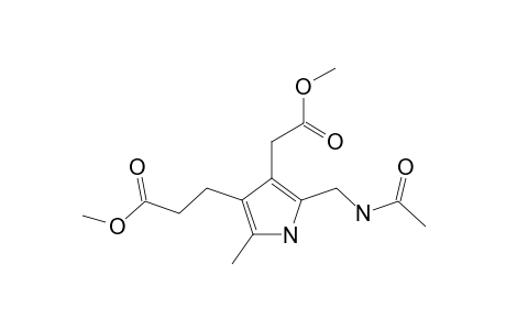 METHYL-5-ACETAMIDO-METHYL-4-(METHOXY-CARBONYLMETHYL)-2-METHYL-PYRROLE-3-PROPANOATE