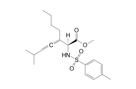 2-(Benzenesulfonylamino)-3-butyl-6-methylhepta-3,4-dienoic acid methyl ester-