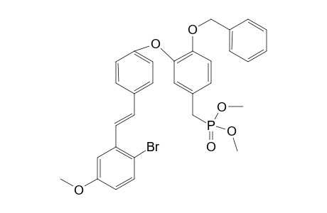 (E)-1-[[4-(2-Benzyloxy-5-dimethylphosphonomethyl)phenyloxy]-2-[2-bromo-5-methoxyphenyl]ethene