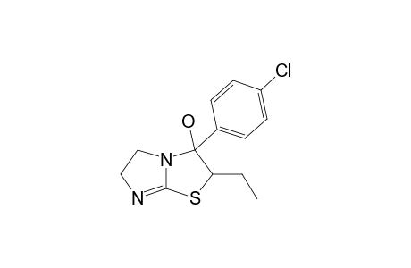 3-(4-Chlorophenyl)-2-ethyl-2,3,5,6-tetra-hydroimidazo(2,1-b)thiazol-3-ol