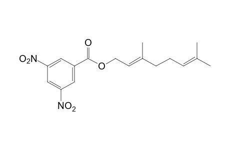 trans-3,7-dimethyl-2,6-octadien-1-ol, 3,5-dinitrobenzoate