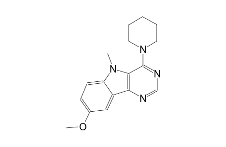 8-methoxy-5-methyl-4-(1-piperidinyl)-5H-pyrimido[5,4-b]indole
