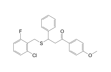 3-[(2-chloro-6-fluorobenzyl)thio]-4'-methoxy-3-phenylpropiophenone