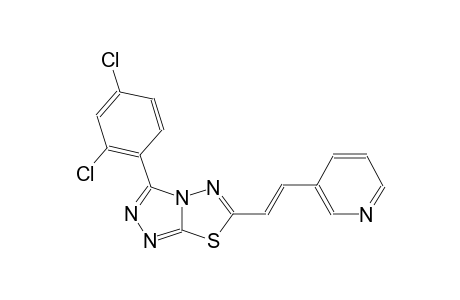 3-(2,4-dichlorophenyl)-6-[(E)-2-(3-pyridinyl)ethenyl][1,2,4]triazolo[3,4-b][1,3,4]thiadiazole