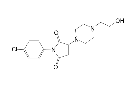 1-(4-chlorophenyl)-3-[4-(2-hydroxyethyl)-1-piperazinyl]-2,5-pyrrolidinedione