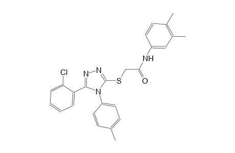 2-{[5-(2-chlorophenyl)-4-(4-methylphenyl)-4H-1,2,4-triazol-3-yl]sulfanyl}-N-(3,4-dimethylphenyl)acetamide