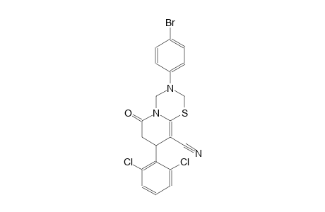 2H,6H-pyrido[2,1-b][1,3,5]thiadiazine-9-carbonitrile, 3-(4-bromophenyl)-8-(2,6-dichlorophenyl)-3,4,7,8-tetrahydro-6-oxo-