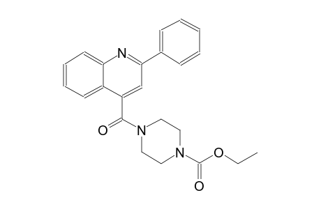 ethyl 4-[(2-phenyl-4-quinolinyl)carbonyl]-1-piperazinecarboxylate