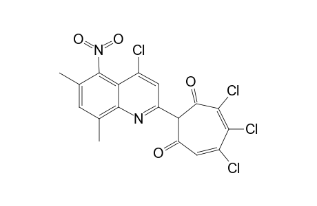 2-(4-Chloro-6,8-dimethyl-5-nitro-2-quinolyl)-5,6,7-trichloro-1,3-tropolone
