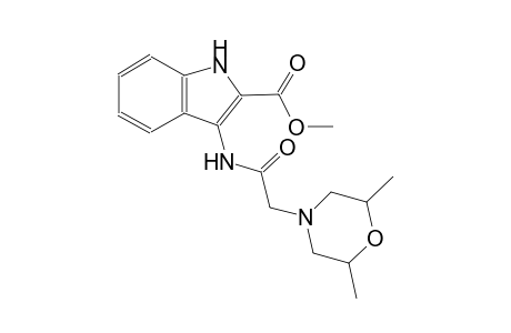 methyl 3-{[(2,6-dimethyl-4-morpholinyl)acetyl]amino}-1H-indole-2-carboxylate