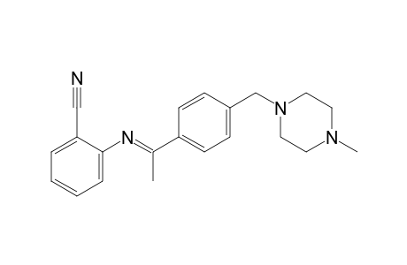 Benzonitrile, 2-[[1-[4-[(4-methyl-1-piperazinyl)methyl]phenyl]ethyli dene]amino]-, (E)-