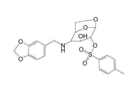 1,6-Anhydro-4-(3,4-methylenedioxyphenylmethylamino)-2-O-tosyl-4-deoxy-b-d-glucopyranose