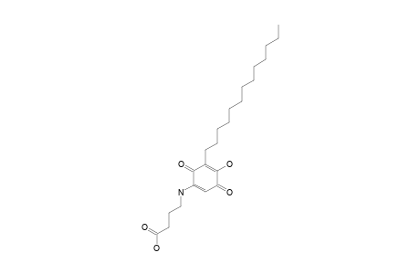 N-(3-CARBOXYLPROPYL)-5-AMINO-2-HYDROXY-3-TRIDECYL-1,4-BENZOQUINONE