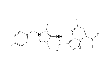 7-(difluoromethyl)-N-[3,5-dimethyl-1-(4-methylbenzyl)-1H-pyrazol-4-yl]-5-methylpyrazolo[1,5-a]pyrimidine-3-carboxamide