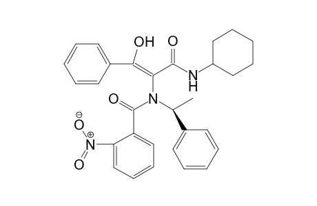 (E)-N-Cyclohexyl-2-[N-(1-(S)-methylbenzyl)-N-(2-nitrobenzoyl)amino]-3-hydroxy-3-phenylacrylamide