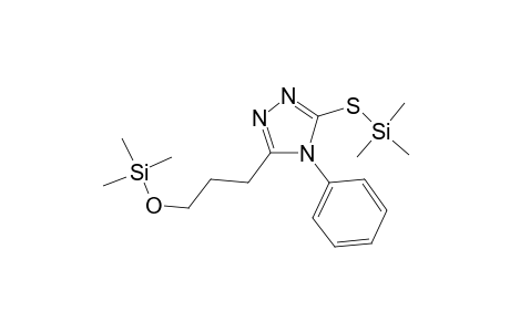 3-(4-Phenyl-5-sulfanyl-4H-1,2,4-triazol-3-yl)-1-propanol, 2tms derivative