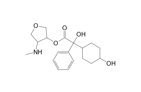 Benzeneacetic acid, .alpha.-hydroxy-.alpha.-(4-hydroxycyclohexyl)-, tetrahydro-4-(methylamino)-3-furanyl ester
