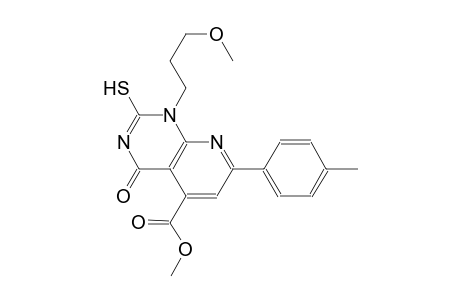 pyrido[2,3-d]pyrimidine-5-carboxylic acid, 1,4-dihydro-2-mercapto-1-(3-methoxypropyl)-7-(4-methylphenyl)-4-oxo-, methyl ester