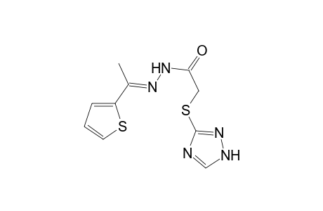 N-[(E)-1-(2-thienyl)ethylideneamino]-2-(1H-1,2,4-triazol-5-ylsulfanyl)acetamide