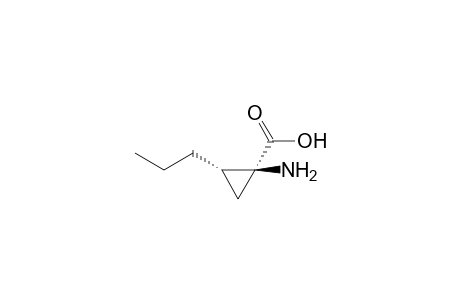 (1S,2S)-1-amino-2-propyl-1-cyclopropanecarboxylic acid