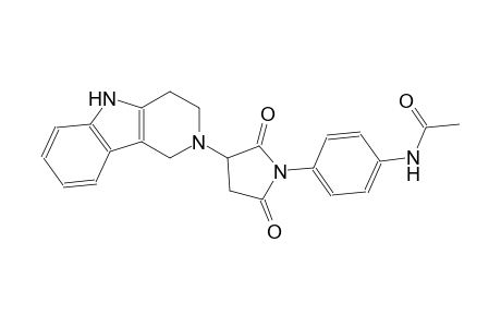 acetamide, N-[4-[2,5-dioxo-3-(1,3,4,5-tetrahydro-2H-pyrido[4,3-b]indol-2-yl)-1-pyrrolidinyl]phenyl]-