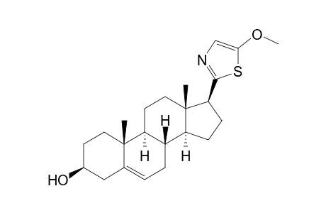 (3S,8S,9S,10R,13S,14S,17S)-17-(5-methoxy-1,3-thiazol-2-yl)-10,13-dimethyl-2,3,4,7,8,9,11,12,14,15,16,17-dodecahydro-1H-cyclopenta[a]phenanthren-3-ol