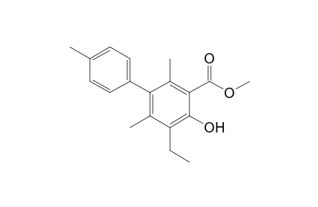 Methyl 5-ethyl-4-hydroxy-2,4',6-trimethylbiphenyl-3-carboxylate
