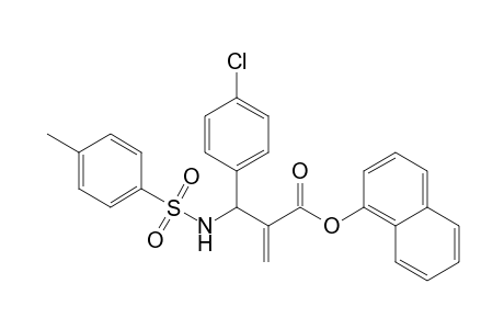 .alpha.-Naphthyl 2-[(4-Chlorophenyl)-(toluene-4-sulfonylamino)methyl]acrylate