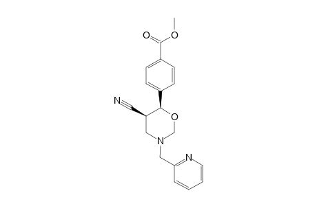 (CIS)-5-CYANO-6-(4-METHOXYCARBONYLPHENYL)-3-(2-PYRIDYLMETHYL)-TETRAHYDRO-2H-1,3-OXAZINE