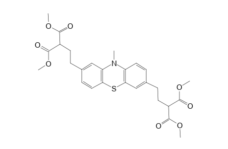 2-[2-[7-(3-carbomethoxy-4-keto-4-methoxy-butyl)-10-methyl-phenothiazin-2-yl]ethyl]malonic acid dimethyl ester