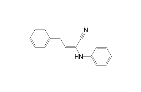 2-Butenenitrile, 4-phenyl-2-(phenylamino)-