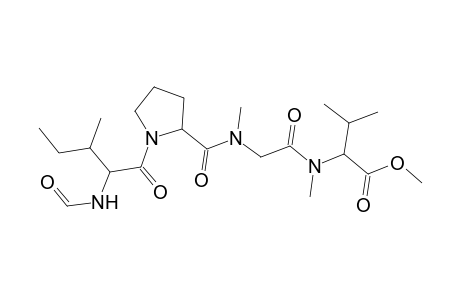 L-Valine, N-[N-[1-(N-formyl-L-isoleucyl)-L-prolyl]-N-methylglycyl]-N-methyl-, methyl ester