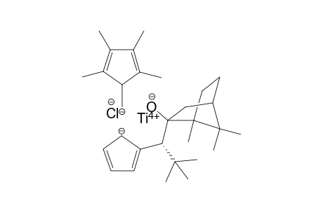 Titanium(IV) (2,3,4,5-tetramethylcyclopenta-2,4-dien-1-yl)methanide 2-((1R)-2,2-dimethyl-1-((2R)-1,7,7-trimethyl-2-oxidobicyclo[2.2.1]heptan-2-yl)propyl)cyclopenta-2,4-dien-1-ide chloride