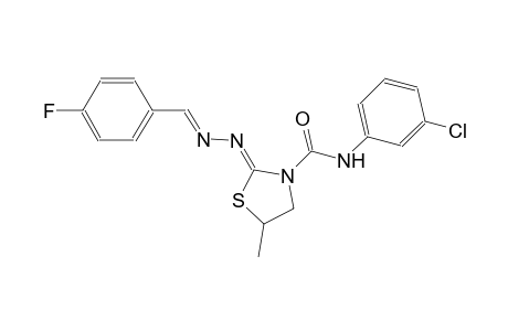 3-thiazolidinecarboxamide, N-(3-chlorophenyl)-2-[(2E)-2-[(4-fluorophenyl)methylene]hydrazono]-5-methyl-, (2Z)-