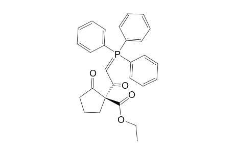 (1S)-2-keto-1-(2-triphenylphosphoranylideneacetyl)cyclopentanecarboxylic acid ethyl ester