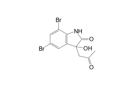 3-Acetonyl-5,7-dibromo-3-hydroxy-indolin-2-one