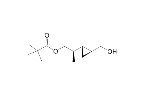 (2R*)-2-[(1S*,2R*)-2-(Hydroxymethyl)cyclopropyl]propyl 2,2-dimethylpropanoate