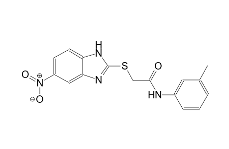 N-(3-methylphenyl)-2-[(5-nitro-1H-benzimidazol-2-yl)sulfanyl]acetamide