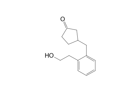 3-[2-(2-Hydroxyethyl)benzyl]cyclopentanone