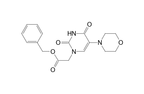 1-Pyrimidineacetic acid, 1,2,3,4-tetrahydro-5-(4-morpholinyl)-2,4-dioxo-, phenylmethyl ester
