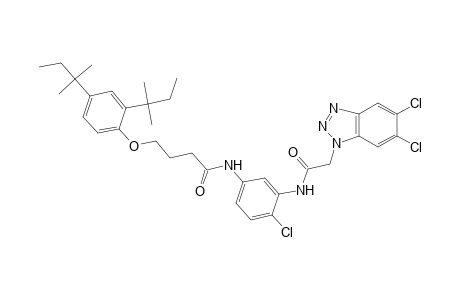 1H-1,2,3-benzotriazole-1-acetamide, N-[5-[[4-[2,4-bis(1,1-dimethylpropyl)phenoxy]-1-oxobutyl]amino]-2-chlorophenyl]-5,6-dichloro-