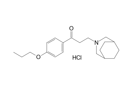 3-(3-azabicyclo[3.2.2]non-3-yl)-4'-propoxypropiophenone, hydrochloride